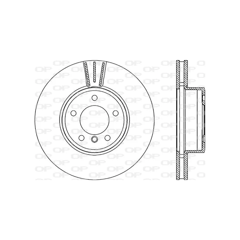 Jeu de 2 disques de frein avant OPEN PARTS BDR2215.20