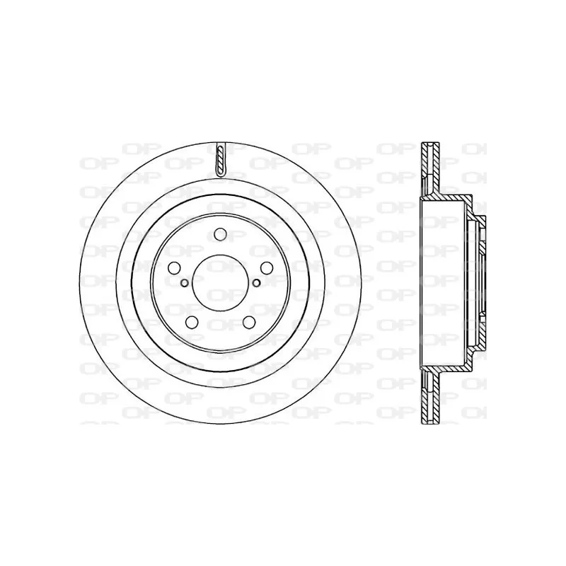 Jeu de 2 disques de frein arrière OPEN PARTS BDR2219.20