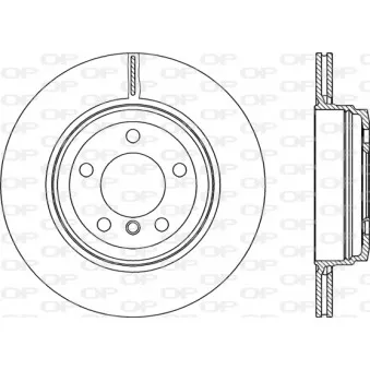 Jeu de 2 disques de frein arrière OPEN PARTS BDR2221.20