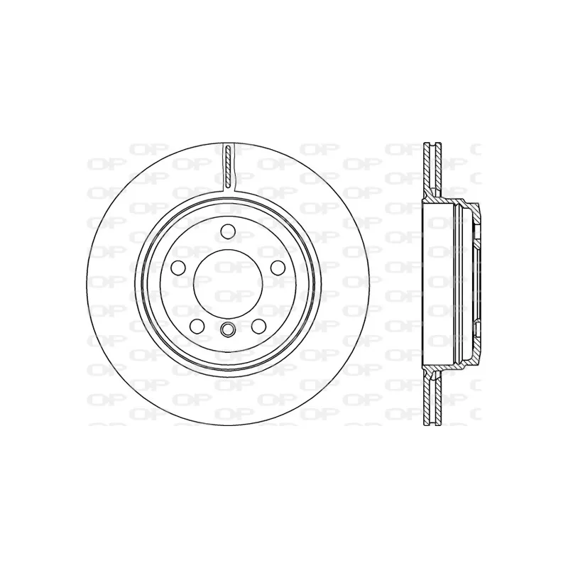 Jeu de 2 disques de frein arrière OPEN PARTS BDR2221.20