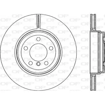 Jeu de 2 disques de frein arrière OPEN PARTS BDR2222.20