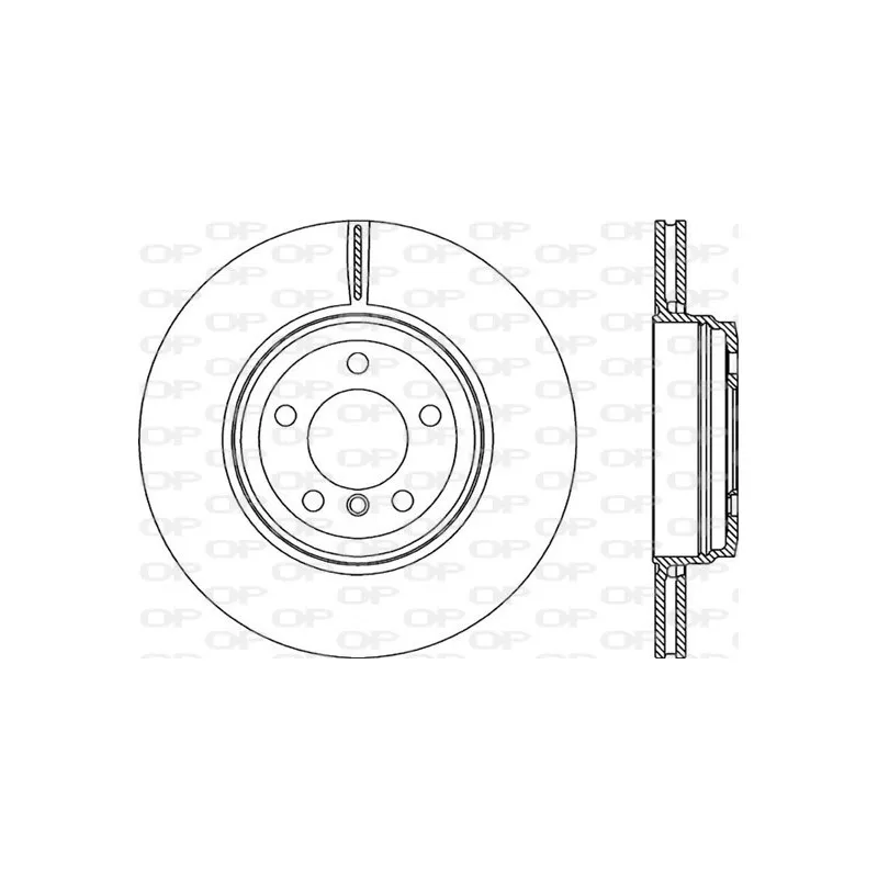 Jeu de 2 disques de frein arrière OPEN PARTS BDR2222.20