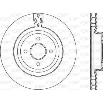 Jeu de 2 disques de frein avant OPEN PARTS BDR2225.20