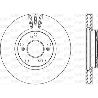 Jeu de 2 disques de frein avant OPEN PARTS BDR2226.20