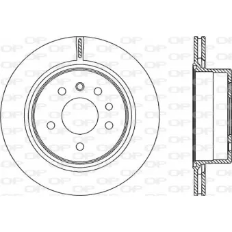 Jeu de 2 disques de frein arrière OPEN PARTS BDR2227.20