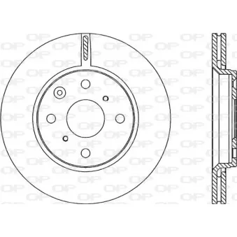 Jeu de 2 disques de frein avant OPEN PARTS