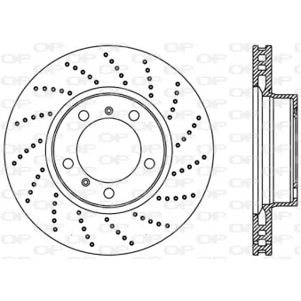 Disque de frein avant droit OPEN PARTS