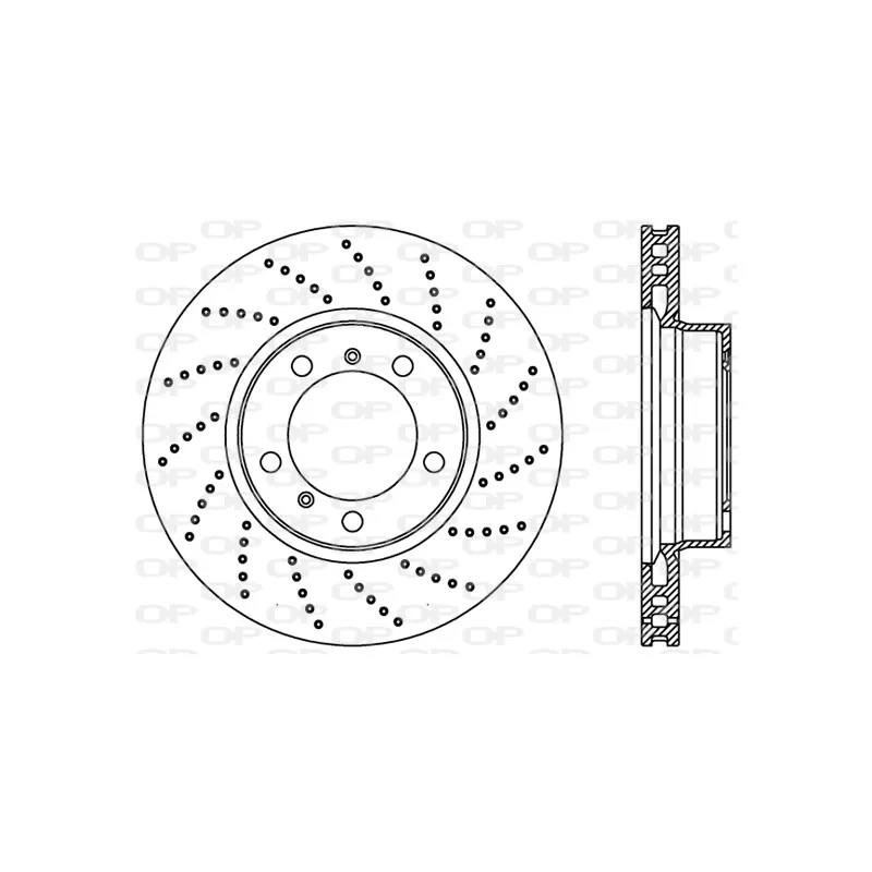 Disque de frein avant droit OPEN PARTS BDR2230.25