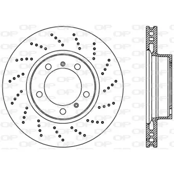 Disque de frein avant gauche OPEN PARTS BDR2231.25