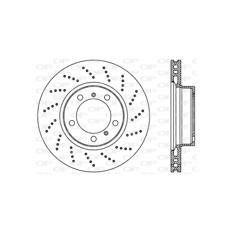Disque de frein avant gauche OPEN PARTS BDR2231.25