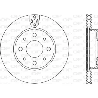 Jeu de 2 disques de frein avant OPEN PARTS BDR2234.20