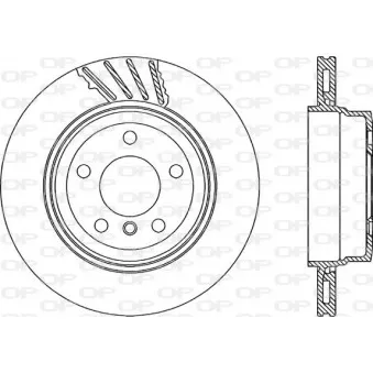 Jeu de 2 disques de frein arrière OPEN PARTS BDR2235.20
