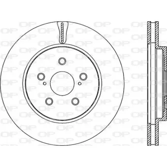 Jeu de 2 disques de frein avant OPEN PARTS BDR2238.20