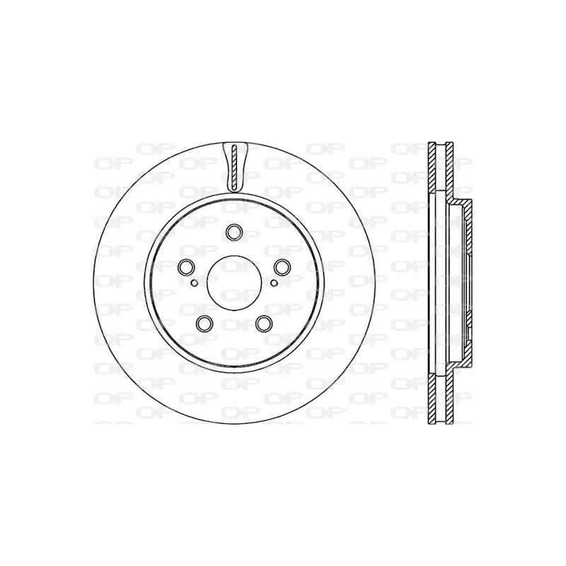 Jeu de 2 disques de frein avant OPEN PARTS BDR2238.20