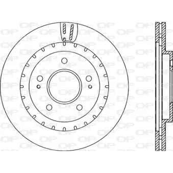 Jeu de 2 disques de frein avant OPEN PARTS BDR2239.20