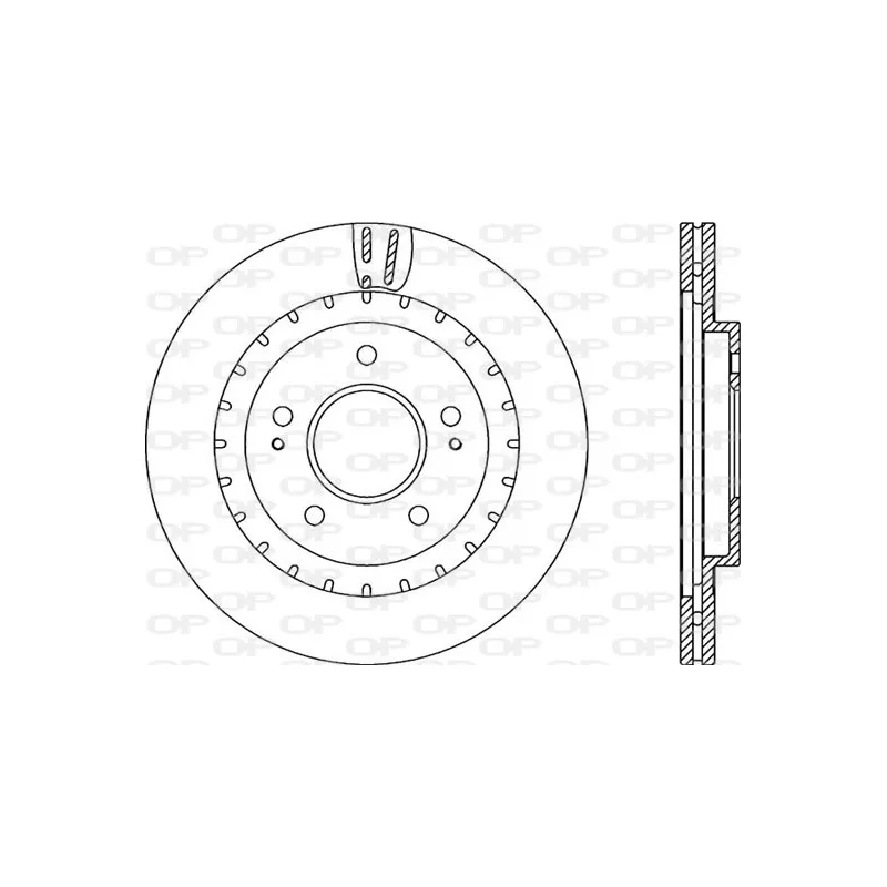 Jeu de 2 disques de frein avant OPEN PARTS BDR2239.20