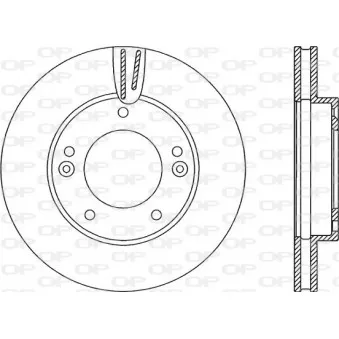Jeu de 2 disques de frein avant OPEN PARTS BDR2240.20
