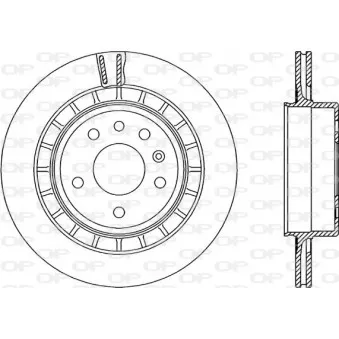 Jeu de 2 disques de frein arrière OPEN PARTS BDR2242.20