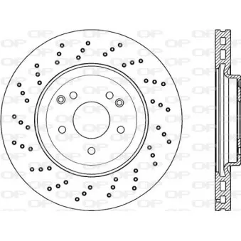 Jeu de 2 disques de frein avant OPEN PARTS BDR2244.25