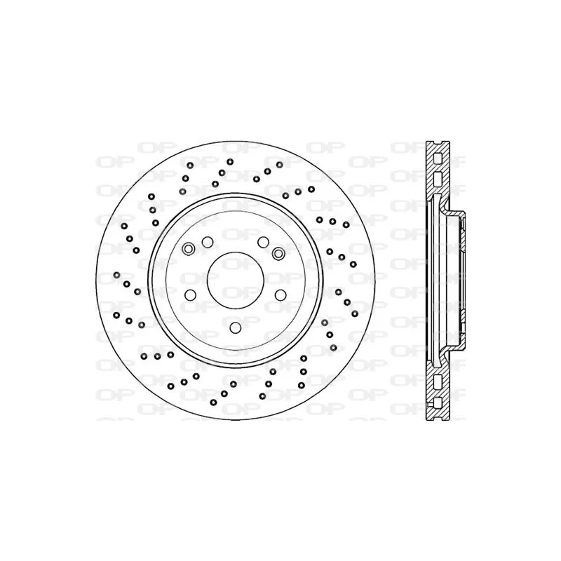 Jeu de 2 disques de frein avant OPEN PARTS BDR2244.25