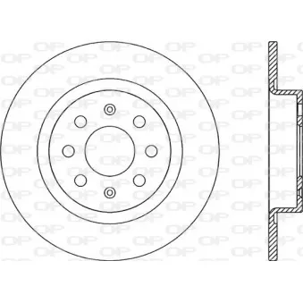 Jeu de 2 disques de frein arrière OPEN PARTS BDR2249.10