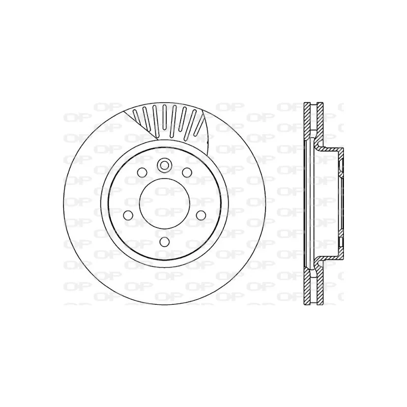 Jeu de 2 disques de frein avant OPEN PARTS BDR2251.20