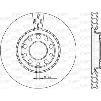 Jeu de 2 disques de frein avant OPEN PARTS