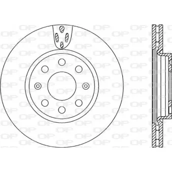 Jeu de 2 disques de frein avant OPEN PARTS BDR2258.20