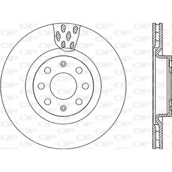 Jeu de 2 disques de frein avant OPEN PARTS BDR2259.20