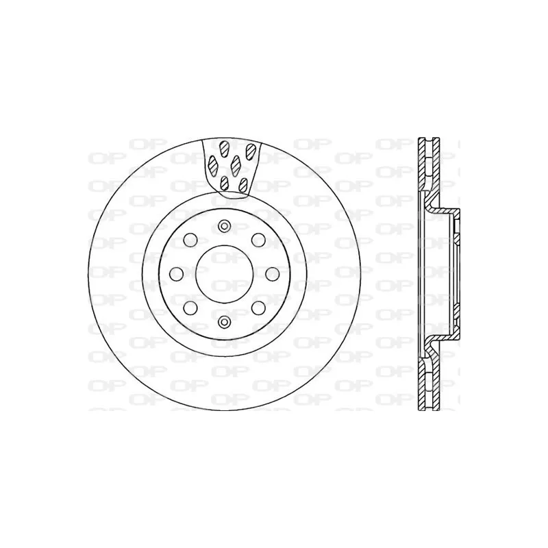 Jeu de 2 disques de frein avant OPEN PARTS BDR2259.20
