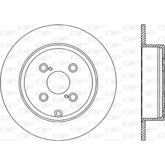 Jeu de 2 disques de frein arrière OPEN PARTS BDR2260.10