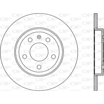 Jeu de 2 disques de frein arrière OPEN PARTS BDR2261.10