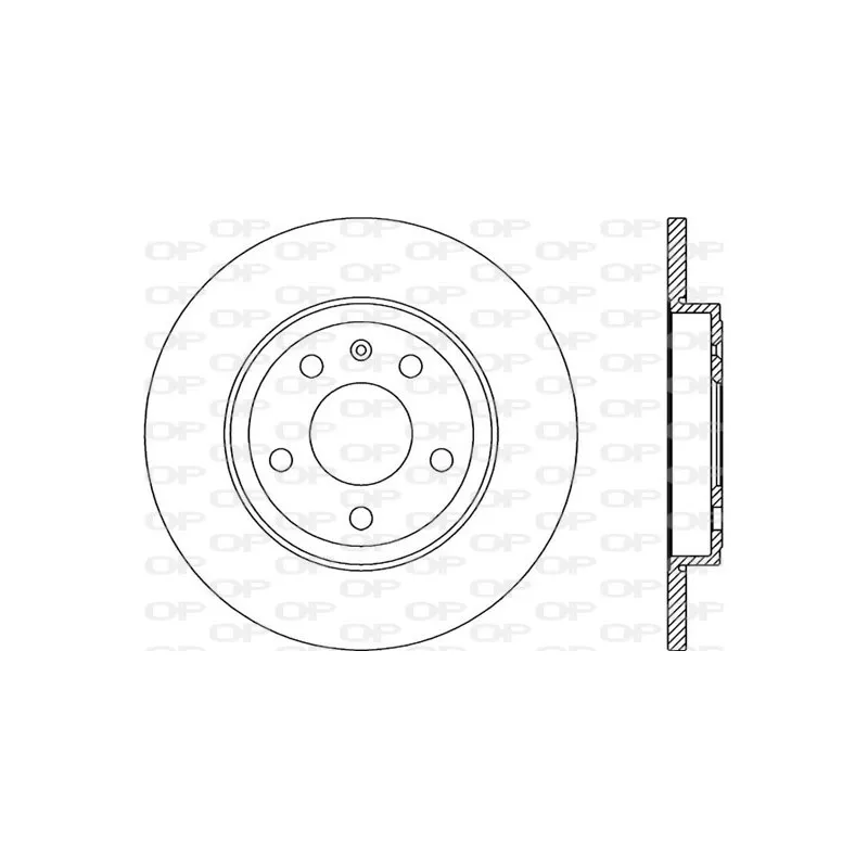 Jeu de 2 disques de frein arrière OPEN PARTS BDR2261.10