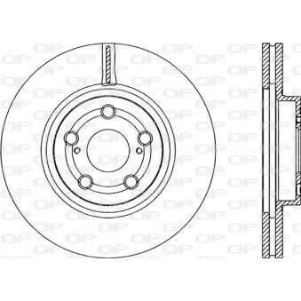 Jeu de 2 disques de frein avant OPEN PARTS BDR2266.20