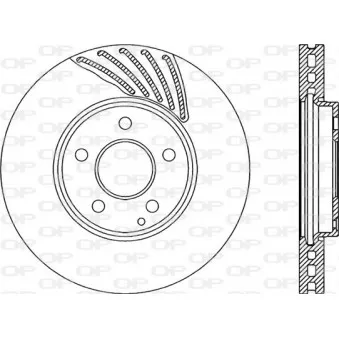Jeu de 2 disques de frein avant OPEN PARTS BDR2267.20