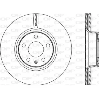 Jeu de 2 disques de frein avant OPEN PARTS BDR2268.20