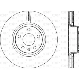 Jeu de 2 disques de frein avant OPEN PARTS BDR2269.20