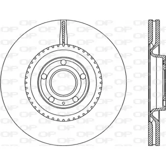 Jeu de 2 disques de frein avant OPEN PARTS BDR2270.20