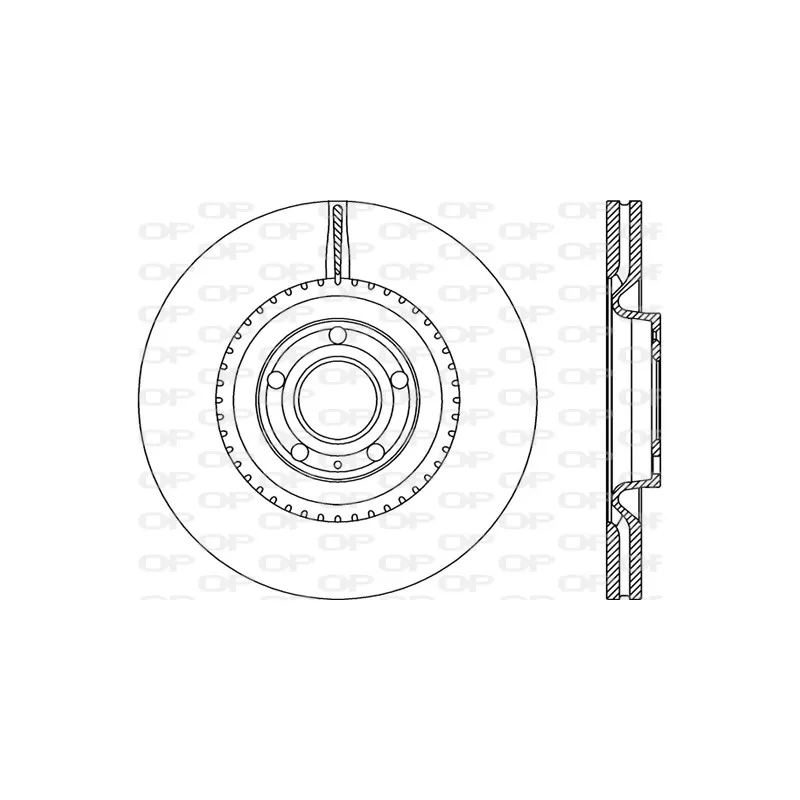 Jeu de 2 disques de frein avant OPEN PARTS BDR2270.20