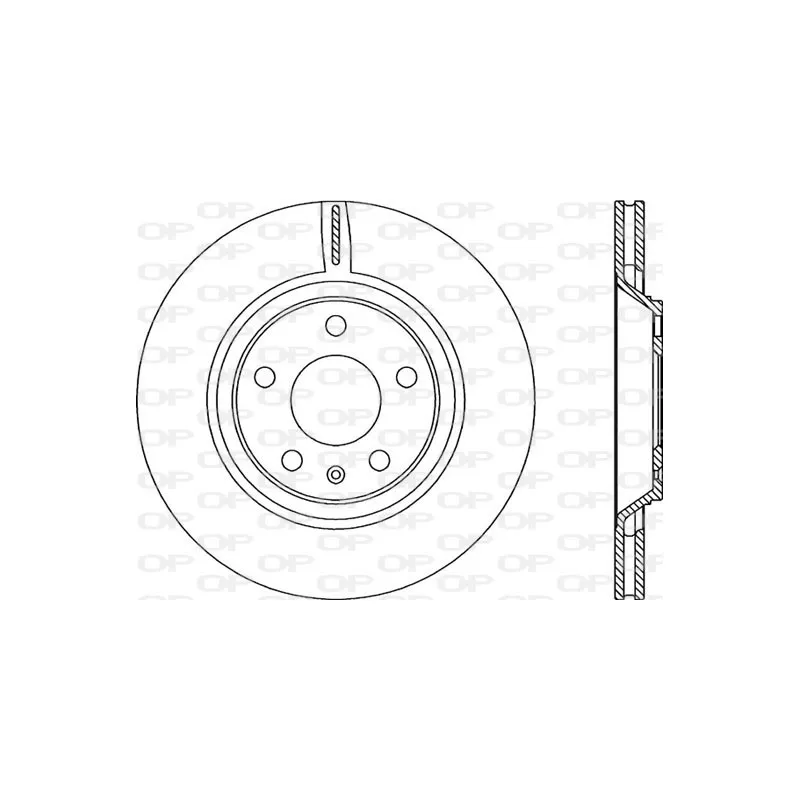 Jeu de 2 disques de frein arrière OPEN PARTS BDR2271.20