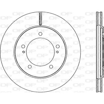 Jeu de 2 disques de frein avant OPEN PARTS BDR2273.20