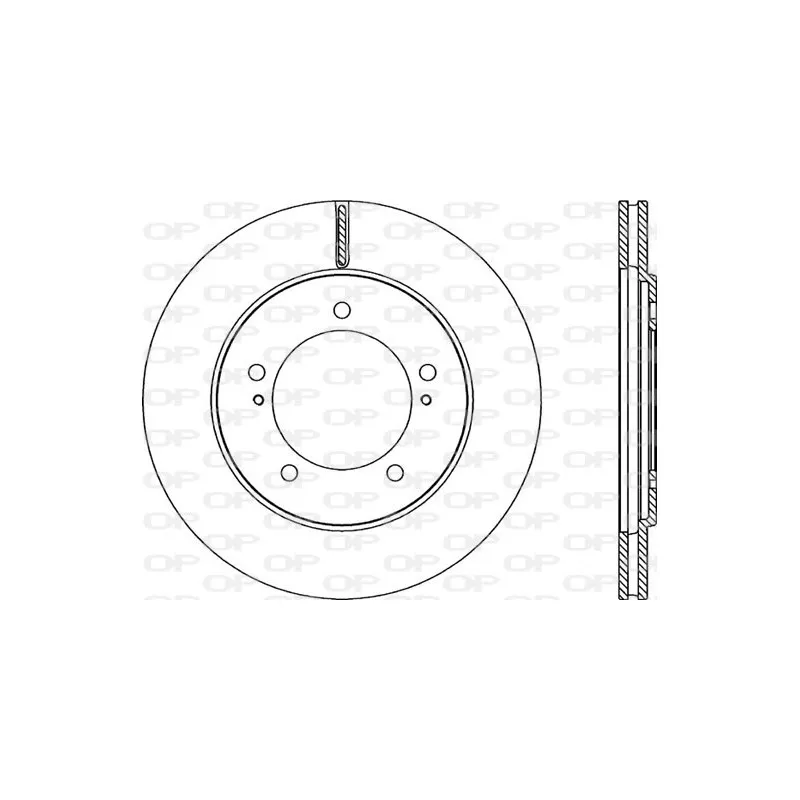 Jeu de 2 disques de frein avant OPEN PARTS BDR2273.20
