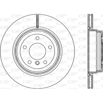 Jeu de 2 disques de frein arrière OPEN PARTS BDR2277.20