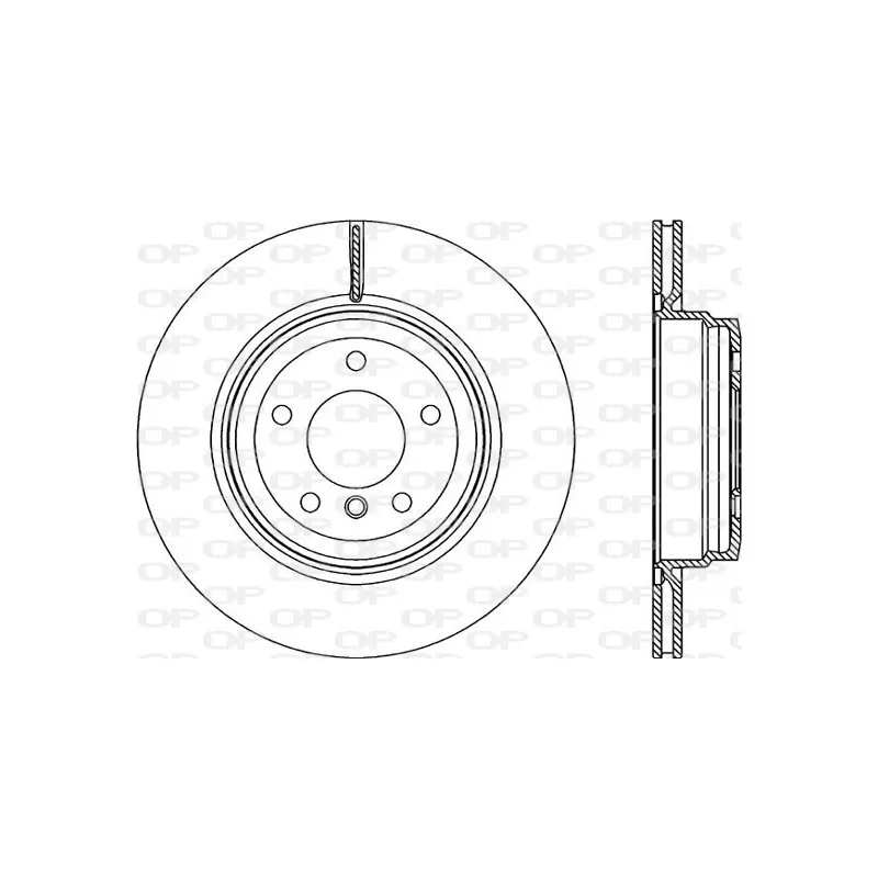 Jeu de 2 disques de frein arrière OPEN PARTS BDR2277.20