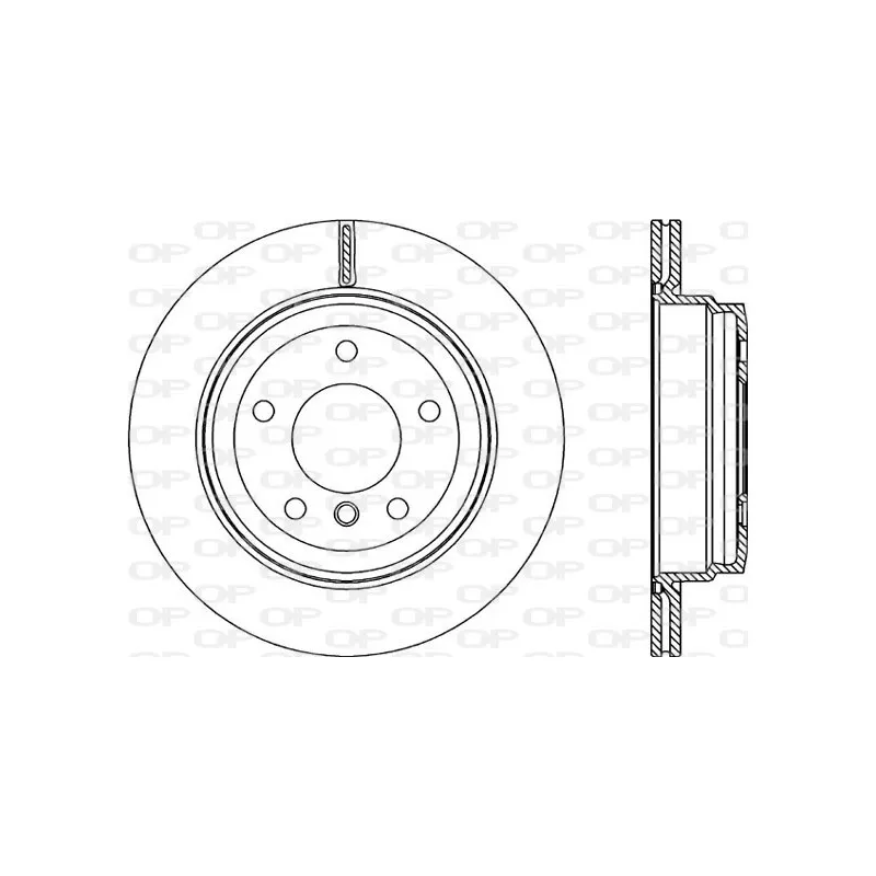 Jeu de 2 disques de frein arrière OPEN PARTS BDR2278.20