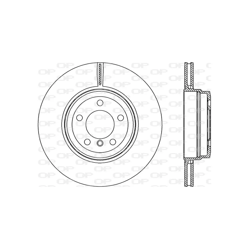 Jeu de 2 disques de frein arrière OPEN PARTS BDR2279.20