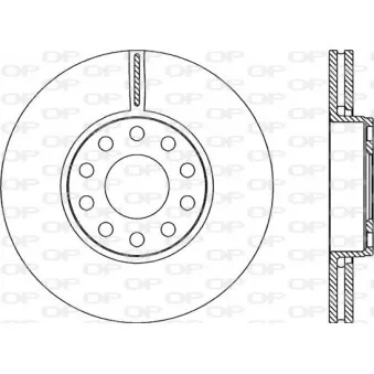 Jeu de 2 disques de frein avant OPEN PARTS