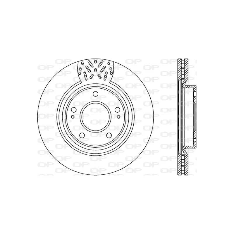 Jeu de 2 disques de frein avant OPEN PARTS BDR2281.20