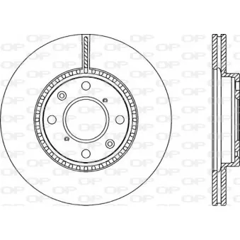 Jeu de 2 disques de frein avant OPEN PARTS BDR2283.20