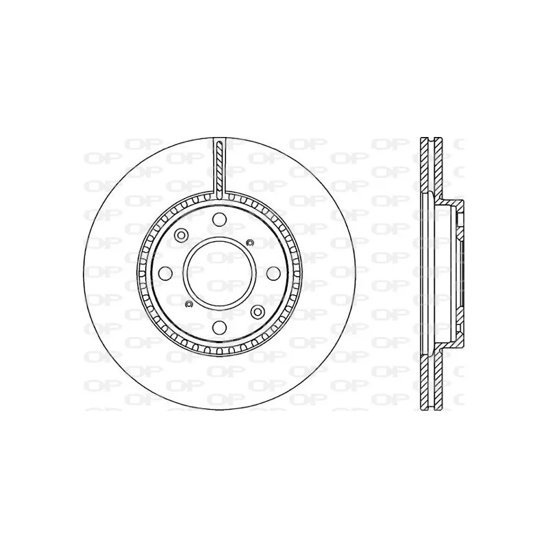 Jeu de 2 disques de frein avant OPEN PARTS BDR2283.20